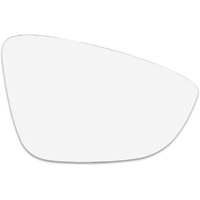 X AUTOHAUX Mirror Glass Heated with Backing Plate Passenger Side Right Side Rear View Mirror Glass for Volkswagen Passat 2012