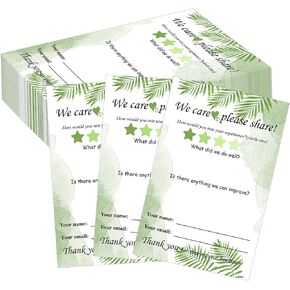 50 Pcs Suggestion Box Cards Comment Cards 4x6 Inch Blank Suggestion Forms Customer Complaint and Feedback Forms Hotel Supplies for Small Business