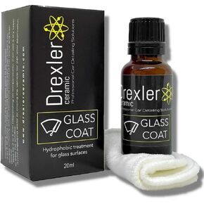 Drexler Ceramic Glass Coat 20ml Ceramic Coating Windshield Windows Hydrophobic Water Repellent Improved Visibility Protection for Glass Parts Spotless