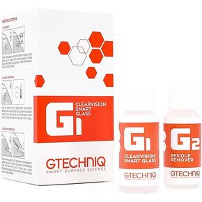 Gtechniq - G1 ClearVision Smart Glass - Improve Wet Weather Visibility; Durable Hydrophobic Coating; Chemically Bonds to Glass; Lasts 1 to 2 Years; More Easily Remove Contaminates (100 milliliters)