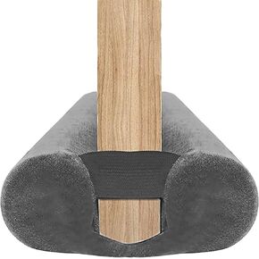 Door Draft Stopper for Doors 29-35" No Adhesive Draft Stopper for Bottom of Door Draught Excluder Under Door Wind Blocker Reduce Noise Draught Excluder Sweep Sound Proof(Grey)