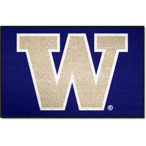 FANMATS 2683 Washington Huskies Starter Mat Accent Rug - 19in. x 30in. | Sports Fan Home Decor Rug and Tailgating Mat - W Primary Logo, Purple