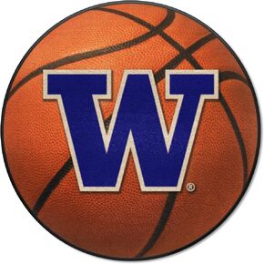FANMATS 2683 Washington Huskies Starter Mat Accent Rug - 19in. x 30in. | Sports Fan Home Decor Rug and Tailgating Mat - W Primary Logo, Purple