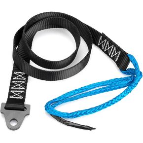 64 Inch Plow Strap for ATV UTV Winch, Heavy Duty Snow Plow Lift Strap, 3200lb High Tensile Strength Winch Snow Plow Strap for Use with Standard or Wide Winches