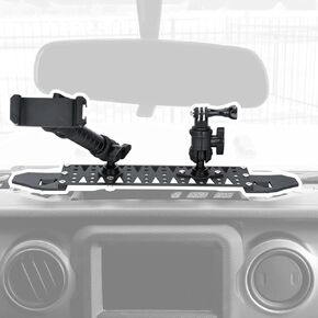 حامل هاتف Dash لهاتف Jeep 2018-2023 Wrangler JL JLU 2020-2023 Gladiator JT حامل هاتف، منصة تثبيت معدنية لـ GoPro والهاتف الخلوي in Kuwait