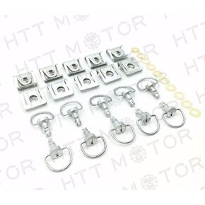 HTTMT MT278-BK Black 2 pcs Quick Release Dzus Style Motorcycle 1/4 Turn Fairing Fastener 15mm Pins