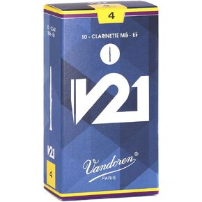 Vandoren CR8125 Bb Clarinet V21 Reeds Strength 2.5; Box of 10