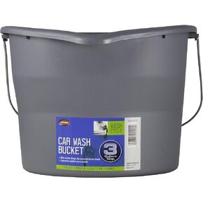 Carrand 94102 Car Wash Bucket (3 Gallon Capacity) , Gray