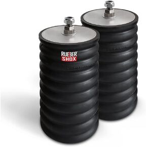 Rubbershox Paired Natural Rubber Bump Stop for RAM ProMaster 1500/2500 / 3500 | Suspension Enhancement System | 9000 Ibs Capacity at 50% Compression (4" x 4", UB13)