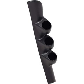 GlowShift Black Triple Pillar Gauge Pod Compatible with Dodge Ram Cummins 1500 2500 3500 1998-2002 - ABS Plastic - Mounts (3) 2-1/16" (52mm) Gauges to Truck's A-Pillar