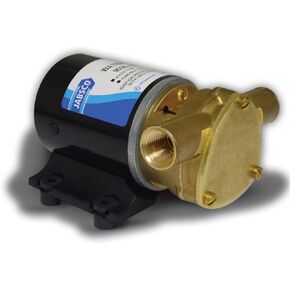 Jabsco 18660 Series Marine Water Puppy Bilge/Sump Flexible Impeller Pump 6.3 GPM, 12-Volt, 15-Amp Non-CE, 1/2" NPT Ports
