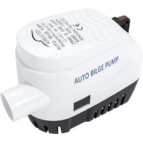 750GPH Automatic Submersible Small Boat Bilge Water Pump with Float Switch 3/4 inch (19mm) Outlet Diameter Hose