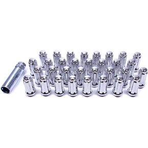 Gorilla Automotive 26145HT Small Diameter Duplex Acorn Chrome 8 Lug Kit (14mm x 1.50 Thread Size) - Pack of 32