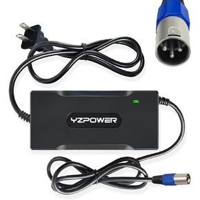 YZPOWER 29.4V 4A Power Adapter for Electric Bike Mobility Scooter 24V Lithium Battery Charger 3-Pin XLR Connector