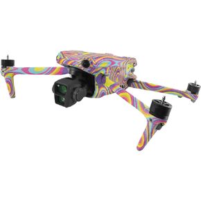 MightySkins Glossy Glitter Skin Compatible with DJI Air 3 - Gobstopper | Protective, Durable High-Gloss Glitter Finish | Easy to Apply, Remove, and Change Style