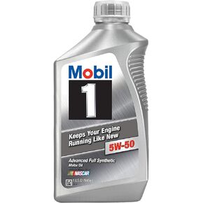 Mobil 1 106035 5W-50 Advanced Full Synthetic Motor Oil - 1 Quart (Pack of 6)