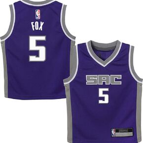 قميص لاعب De'Aaron Fox Sacramento Kings NBA Boys Kids 4-7 Purple Icon Edition in Kuwait