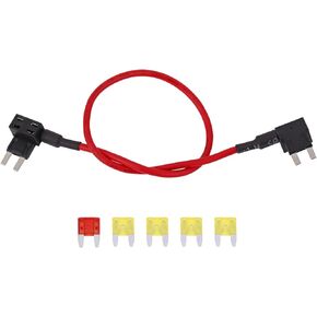 Fuse Adapter Fuse Holder TIPM Bypass Cable(14awg Wire/20 Amp), Repair Fuel Pump Relay Bypass Cable.Fit For 2007-2016 Chrysler Dodge Jeep VW.