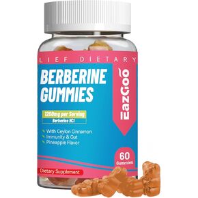 علكة البربارين لصحة القلب والأوعية الدموية - تدعم الجهاز المناعي والأمعاء، بربارين 1200 مجم، بربارين مع قرفة سيلان، 60 قطعة in Kuwait