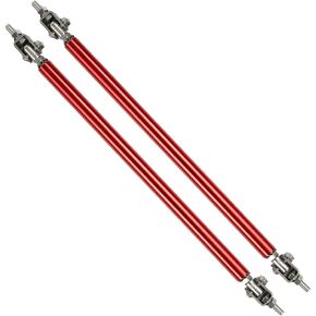 AUTOXBERT 2x Adjustable 8"-11" Carbon Fiber Bumper Lip Splitter Strut Rod Tie Support Bar,Universal Carbon Adjustable Front Bumper Splitter Lip Strut Support Rod Tie Bar