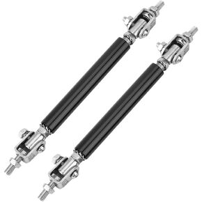 Car Bumper Protector Lip Rod,Bumper Protector Splitter,2Pcs 75Mm Car Bumper Protector Lip Rod Splitter Strut Tie Bar Support Front Rear Universal (Black) Front Lip Chin Bumper Body