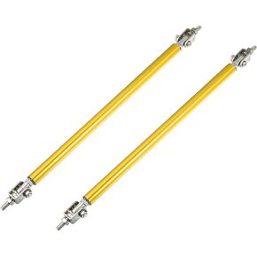 X AUTOHAUX 1pair 200mm 7.87" Universal Splitter Support Rods Adjustable Front Bumper Lip Splitter Strut Rod Tie Support Bars for Car Blue