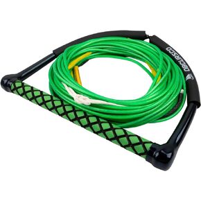 Obcursco 75 ft Wakeboard Rope, 4 Section Dyneema Watersport Rope with EVA Handle for Wakeboard, Water Ski and Kneeboard
