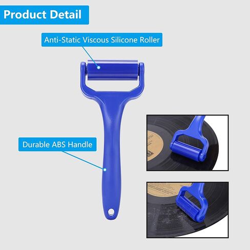 منظف ​​سجل باسيفيك ميلر، بكرة تنظيف سيليكون لزجة مضادة للكهرباء الساكنة لسجل الفينيل، شاشة LCD، قابلة للغسل وإعادة الاستخدام، مزيل الغبار in Kuwait