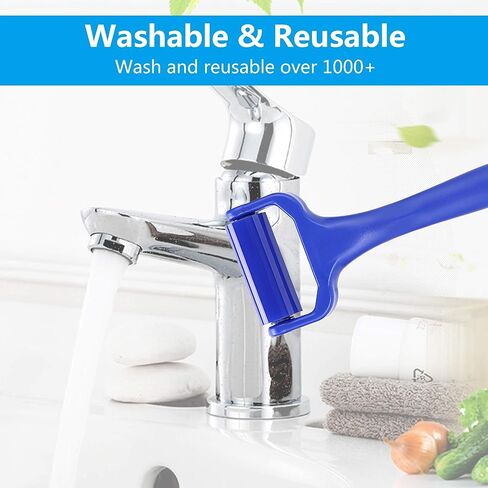 منظف ​​سجل باسيفيك ميلر، بكرة تنظيف سيليكون لزجة مضادة للكهرباء الساكنة لسجل الفينيل، شاشة LCD، قابلة للغسل وإعادة الاستخدام، مزيل الغبار in Kuwait