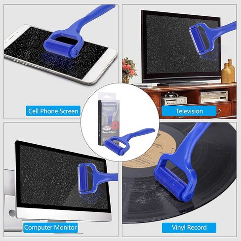 منظف ​​سجل باسيفيك ميلر، بكرة تنظيف سيليكون لزجة مضادة للكهرباء الساكنة لسجل الفينيل، شاشة LCD، قابلة للغسل وإعادة الاستخدام، مزيل الغبار in Kuwait