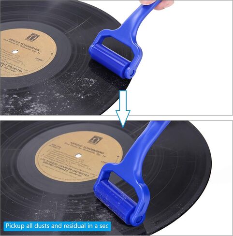 منظف ​​سجل باسيفيك ميلر، بكرة تنظيف سيليكون لزجة مضادة للكهرباء الساكنة لسجل الفينيل، شاشة LCD، قابلة للغسل وإعادة الاستخدام، مزيل الغبار in Kuwait