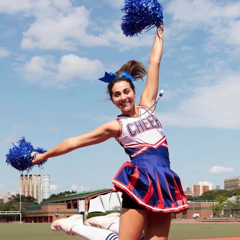 كرات بوم للتشجيع مع مقبض 6 عبوات من الكريات المشجعة من رقائق معدنية للرقص الرياضي لروح الفريق (أزرق) in Kuwait