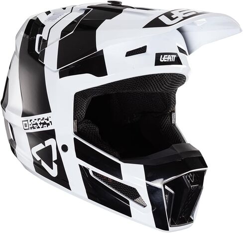 Leatt Helmet Moto 3.5 Jr V24 Blk/Wht #M 51-52cm in Saudi Arabia
