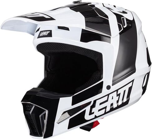 Leatt Helmet Moto 3.5 Jr V24 Blk/Wht #M 51-52cm in Saudi Arabia