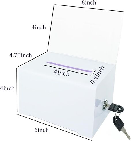 Donation Ballot Box with Lock - Secure Suggestion Boxis perfect for association events, bars, retail tips, etc in Saudi Arabia