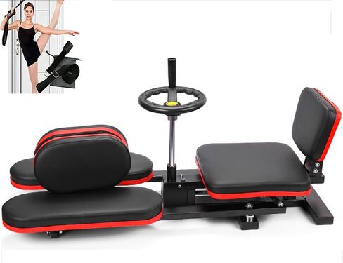 Leg Stretcher Machine，180 Degrees pro Leg Stretcher Machine，Adjustable Kids Martial Arts Dancers Trainer Stretch Thigh Split Machine (Black) in Kuwait