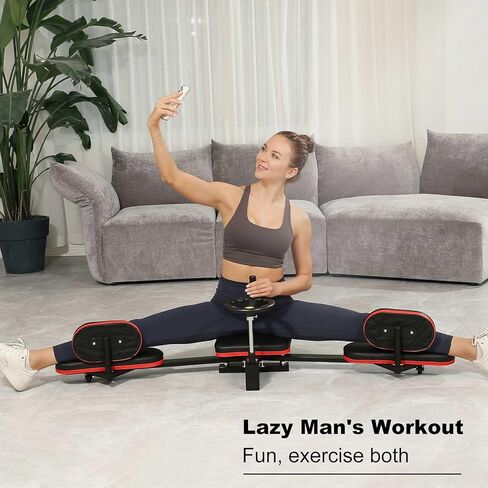 Leg Stretcher Machine，180 Degrees pro Leg Stretcher Machine，Adjustable Kids Martial Arts Dancers Trainer Stretch Thigh Split Machine (Black) in Kuwait