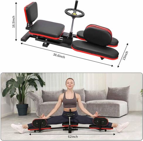 Leg Stretcher Machine，180 Degrees pro Leg Stretcher Machine，Adjustable Kids Martial Arts Dancers Trainer Stretch Thigh Split Machine (Black) in Kuwait