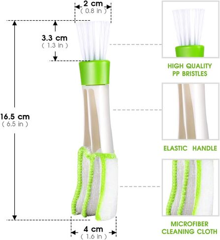 Topmart Windshield Cleaner,Windshield Cleaning Tool with Extendable Handle and Air Vent Duster for Car Interior Exterior,Car Glass Cleaner Kit with Washable Reusable Microfiber Cloth in Saudi Arabia