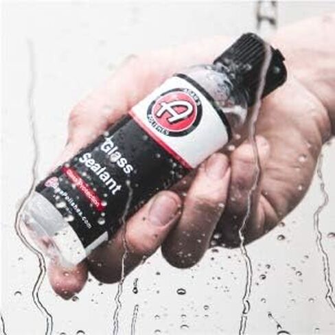 مانع تسرب الزجاج من Adam's Polishes 2.0 4oz - فائق التركيز وسهل الاستخدام - الماء يتدحرج ببساطة عن الأسطح المعالجة - مصمم لخرز الماء والحفاظ على الزجاج نظيفًا in Kuwait