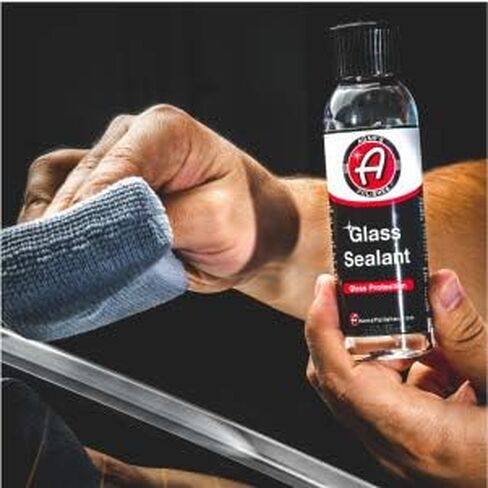 مانع تسرب الزجاج من Adam's Polishes 2.0 4oz - فائق التركيز وسهل الاستخدام - الماء يتدحرج ببساطة عن الأسطح المعالجة - مصمم لخرز الماء والحفاظ على الزجاج نظيفًا in Kuwait
