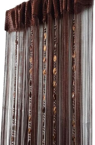 100 سم × 200 سم ستارة باب مزخرفة من الخرز لوحة الحائط هامش نافذة غرفة المقسم أعمى لحفلات الزفاف والمقهى أجزاء المطعم مقسم الباب الخرز شرابة زخرفة الشاشة (coffee25) in Kuwait