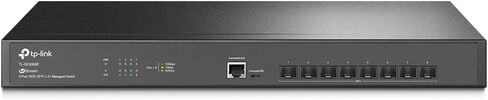 TP-Link TL-SX3008F | 8 Port 10G SFP+ Enterprise Level Switch | L2+ Smart Managed | Omada SDN Integrated | IPv6 | Static Routing | L2/L3/L4 QoS, IGMP & LAG | 5 Year Manufacturer Warranty in Saudi Arabia
