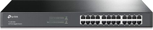 TP-Link TL-SG1016, 16 Port Gigabit Unmanaged Ethernet Switch | Plug & Play, Sturdy Metal, Shielded Ports, Rackmount, Fanless, Black, 3 Year Manufacturer Warranty in Kuwait