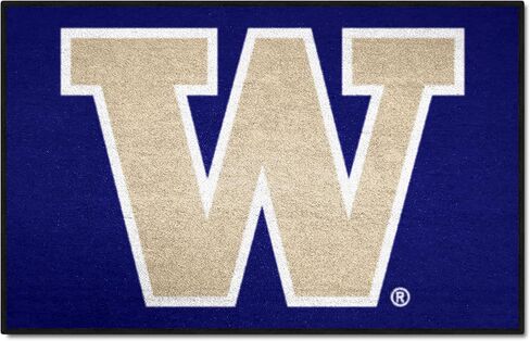 سجادة FANMATS 2683 Washington Huskies Starter Mat - 19 بوصة. × 30 بوصة. | سجادة وسجادة لديكور المنزل لمحبي الرياضة - شعار W الأساسي، أرجواني in Saudi Arabia
