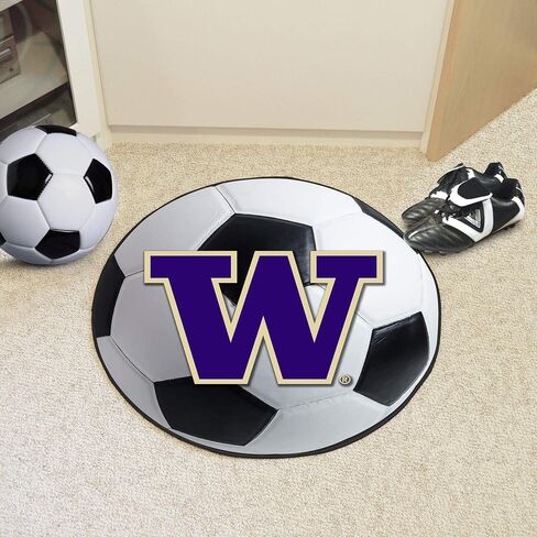 سجادة FANMATS 2683 Washington Huskies Starter Mat - 19 بوصة. × 30 بوصة. | سجادة وسجادة لديكور المنزل لمحبي الرياضة - شعار W الأساسي، أرجواني in Saudi Arabia