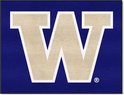 سجادة FANMATS 2683 Washington Huskies Starter Mat - 19 بوصة. × 30 بوصة. | سجادة وسجادة لديكور المنزل لمحبي الرياضة - شعار W الأساسي، أرجواني in Saudi Arabia