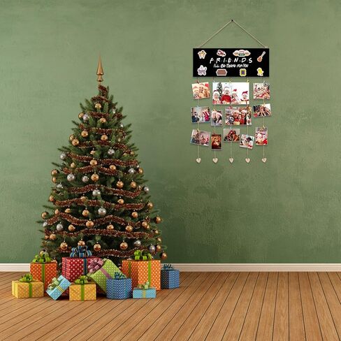 مشبك صور للبضائع من برنامج فريندز التلفزيوني، عرض حامل بطاقات عيد الميلاد للأصدقاء، هدايا إطارات الصور للعرض التلفزيوني للأصدقاء، تصميم كلاسيكي للأصدقاء، عرض الصور المعلقة، جدار عيد الميلاد ونافذة المنزل in Kuwait