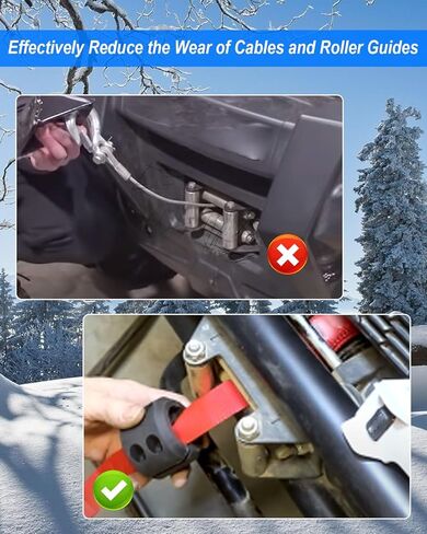 حزام المحراث QAGGUM مناسب لرافعة ATV UTV، حزام محراث الثلج عالي التحمل يستخدم مع الروافع القياسية أو العريضة بطول 64 بوصة in Kuwait