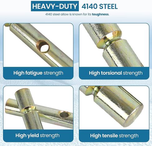 AR-PRO (عبوتان) دبابيس قص بديلة تمامًا لمحراث الثلج الجليدي - دبابيس قص محراث الثلج المعدنية المتوافقة مع Polaris ATV 2015-2019 تحل محل Polaris Part 2205063، 3.6 بوصة × 1 بوصة فولاذ 4140 شديد التحمل in Kuwait